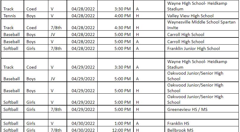 schedule